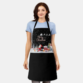 Delantal Santa Claus, Snowman Feliz Navidad