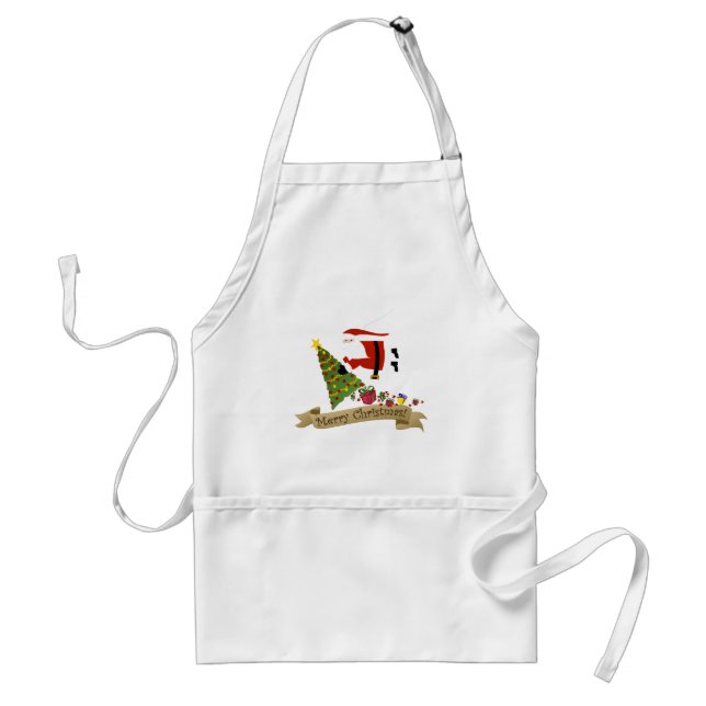 Delantal Santa Delivers | Navidades Apron (Frente)