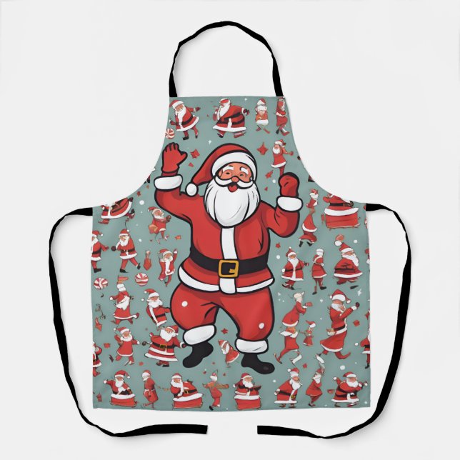 Delantal Santa divertido (Anverso)