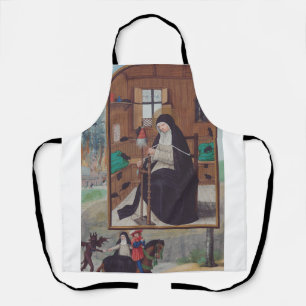 Delantal Santa Gertrude de Helfta por Simon Bening
