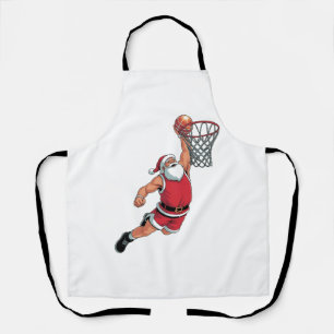 Delantal Santa jugando baloncesto Amantes del deporte de Na
