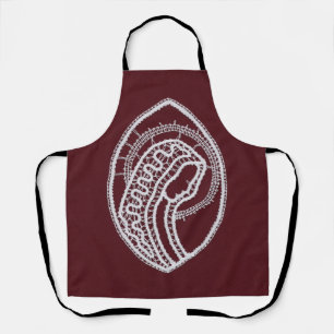 Delantal Santa María de la Virgen, encaje