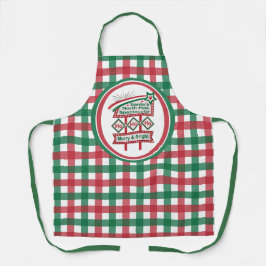 Delantal Santa Marquee Retro - Ho Ho Merry & Bright