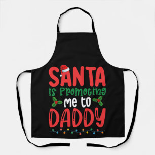 Delantal Santa me está promocionando a Papá Navidad en fami