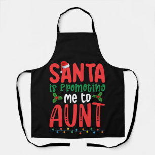 Delantal Santa me está promocionando a tía familia Navidad