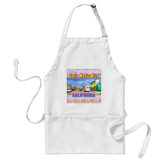 Delantal "Santa Monica Blvd 1" Apron (Frente)