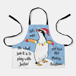 Delantal Santa Penguin