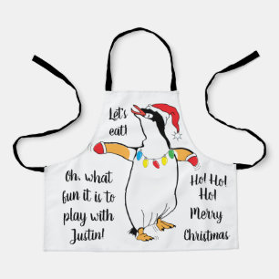 Delantal Santa Penguin
