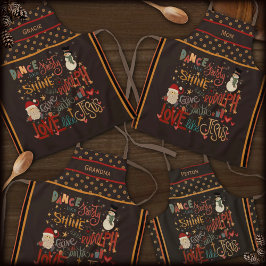 Delantal Santa Rudolph Frosty Jesús Personalizado Inespirit