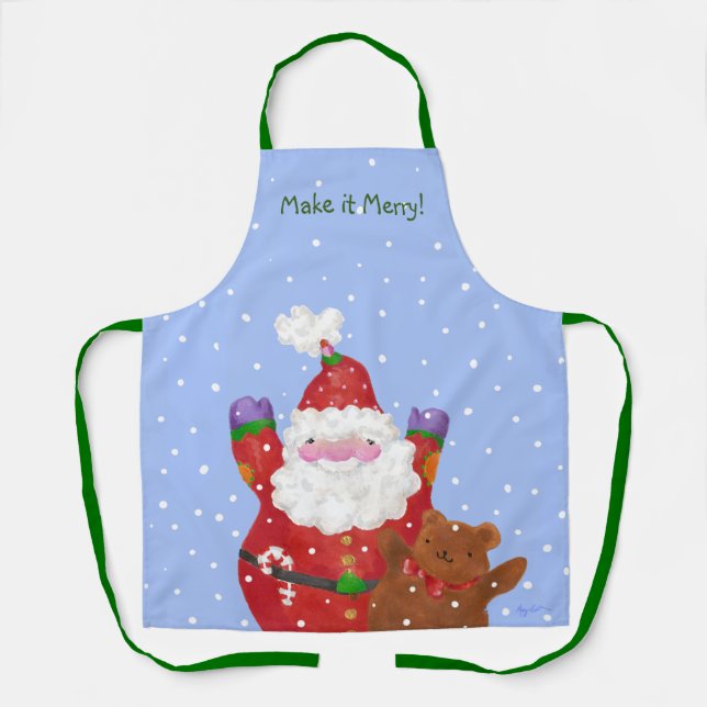 Delantal Santa y Teddy Apron (Anverso)