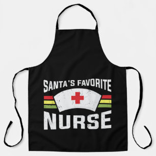 Delantal Santa's Favorite Nurse
