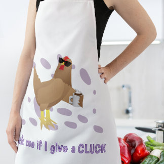 Delantal Sarcastic Chicken – Ask Me If I Give a Cluck