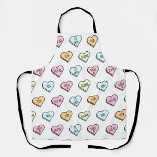 Delantal Sarcástico patrón cardíaco de San Valentín