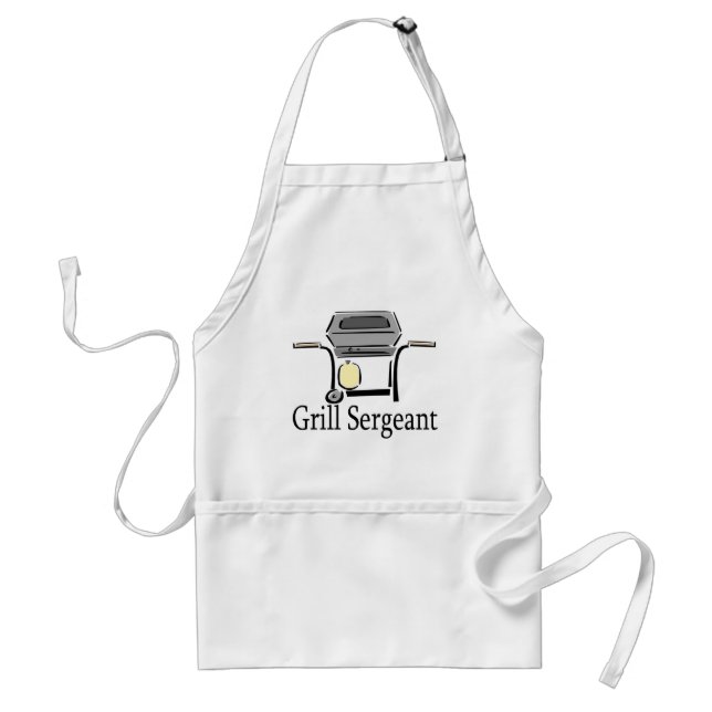 Delantal Sargento de parrillada Aprons y Regalos. (Frente)