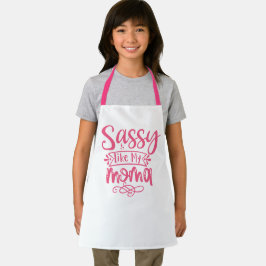 Delantal Sassy Like My Moma Personalized Kids Apron