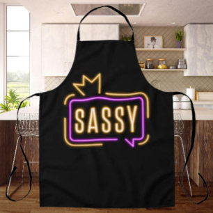 Delantal Sassy Neon Glow – Actitud Audaz