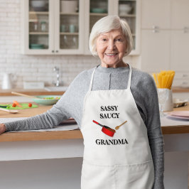 Delantal Sassy Saucy Chef Personalizado Sauce Pan Apron