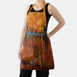 Delantal Sauces al atardecer de Vincent van Gogh