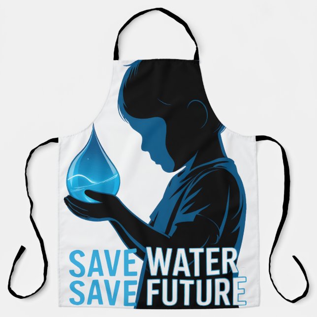 Delantal  Save Water Save Future Apron (Anverso)