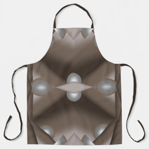 Delantal Sawtooth Edged Concentrated Earth Tone Ombre Art