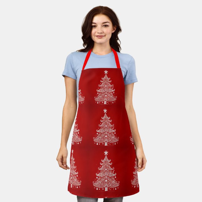 Delantal Scarlet Chef: elegante Apron rojo (Gastado)