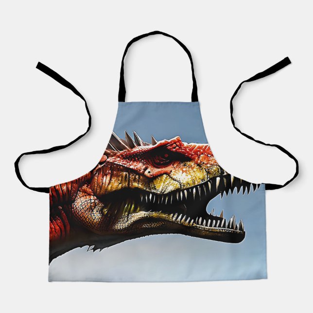 Delantal Scary Spinosaurus Dinosaur, niños Apron (Anverso)