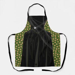 Delantal Scary Witch Halloween vestido Celestial Negro