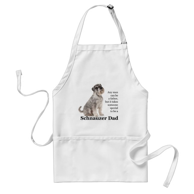 Delantal Schnauzer Dad Barbecue Apron (Frente)