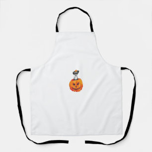 Delantal Schnauzer Dog Happy Halloween
