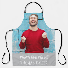 Delantal Schürze mit eigenem Namen und Foto gestalten