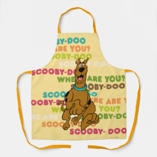 Delantal Scooby-Doo Dirigiendo "¿Dónde Estás?"
