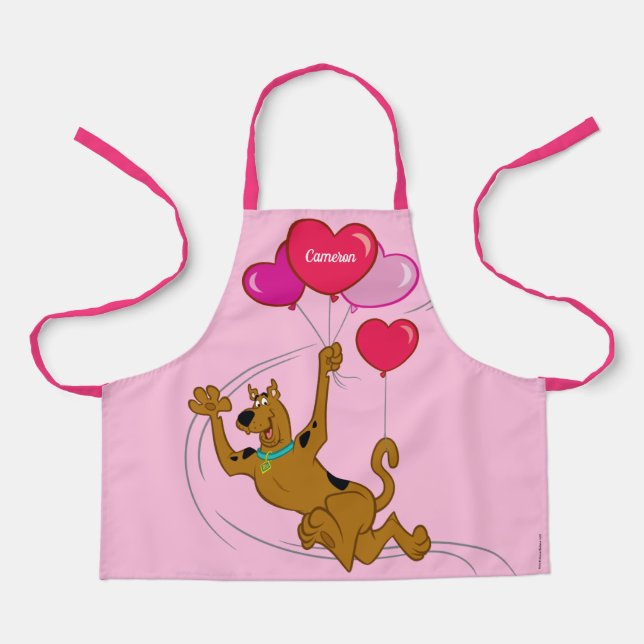Delantal Scooby Doo - Globos cardíacos (Anverso)