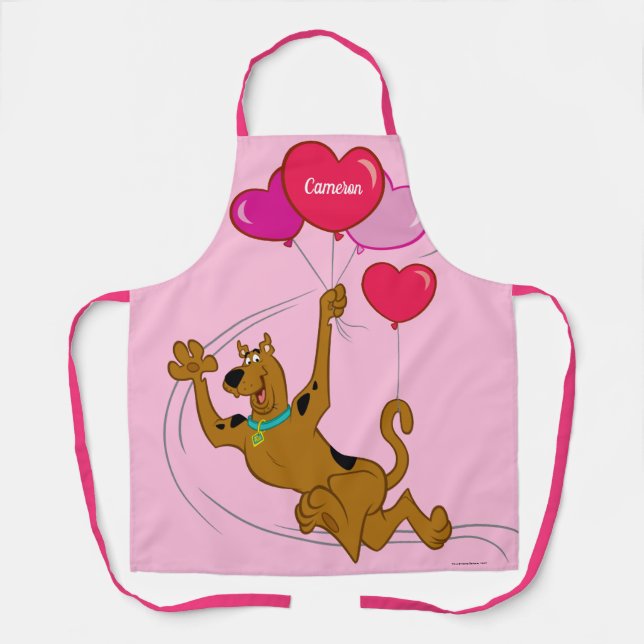 Delantal Scooby Doo - Globos cardíacos (Anverso)