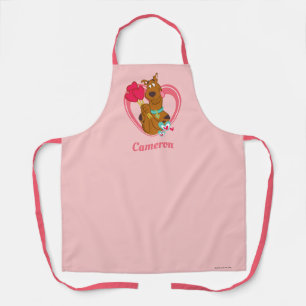 Delantal Scooby-Doo Holding Heart Lolipops