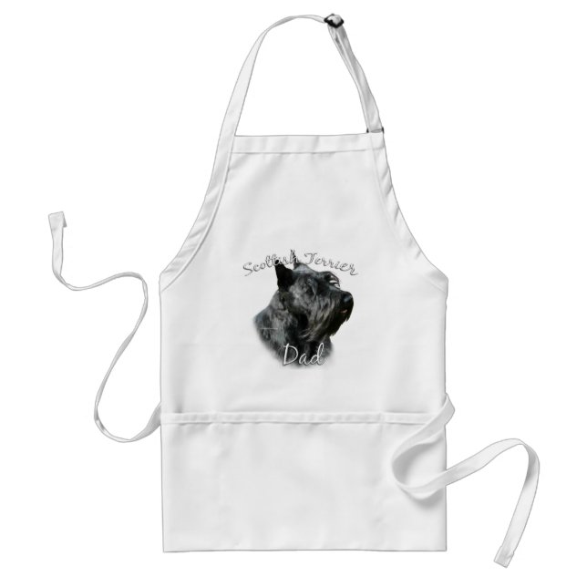 Delantal Scottish Terrier (negro) Dad 2 (Frente)