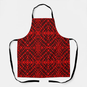 Delantal Scribe simple Tejido Espejo Rojo