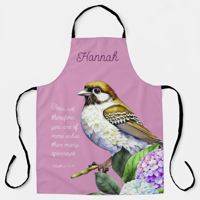 Delantal Scripture Matthew 10:31 (Anverso)