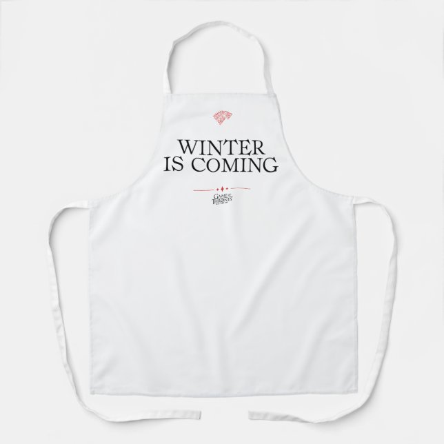 Delantal Se acerca el invierno (Anverso)