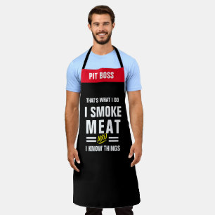 Delantal Sé cosas Apron de carne de humo - Gracioso regalo 