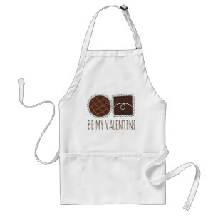 Delantal Sé el dulce de chocolate de San Valentín