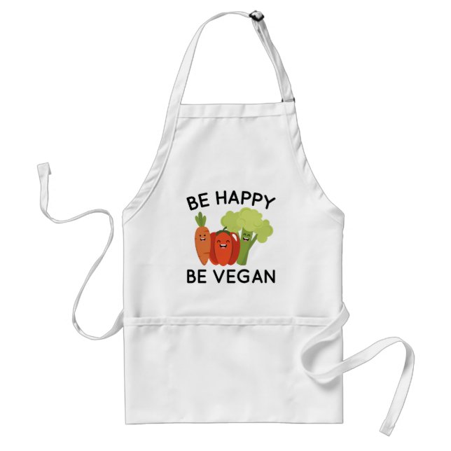 Delantal Sé Feliz De Vegan (Frente)