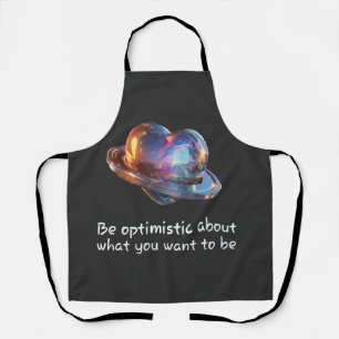 Delantal Sé optimista sobre lo que quieres ser