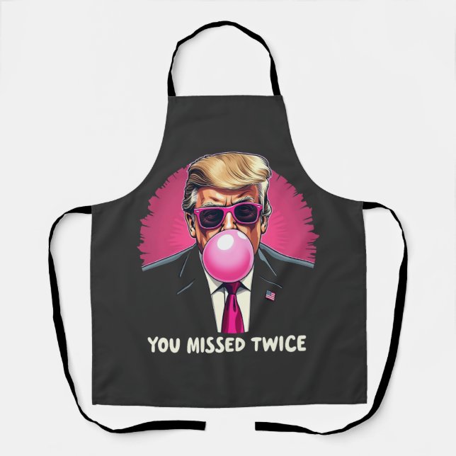 Delantal Se perdió dos veces las elecciones de Trump 2024 (Anverso)