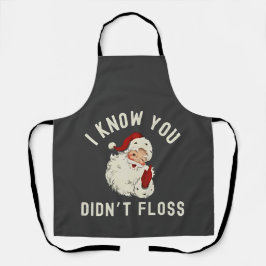 Delantal Sé que no has dejado a Navidades Dental Funny