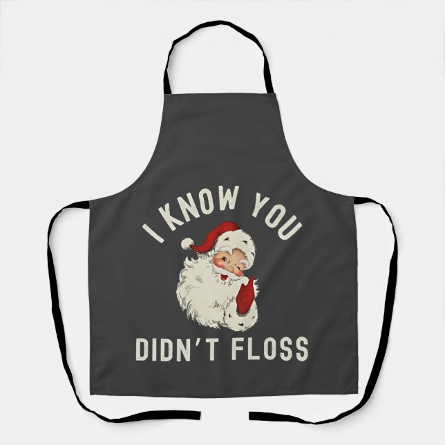 Delantal Sé que no has dejado a Navidades Dental Funny (Anverso)