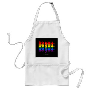 Delantal Sé tú, sé orgulloso Orgullo LGBTQ Arcoíris Lesbian
