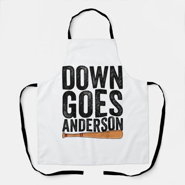 Delantal SE VA ANDERSON FUNNY BASEBALL regalo ANDERSON  (Anverso)