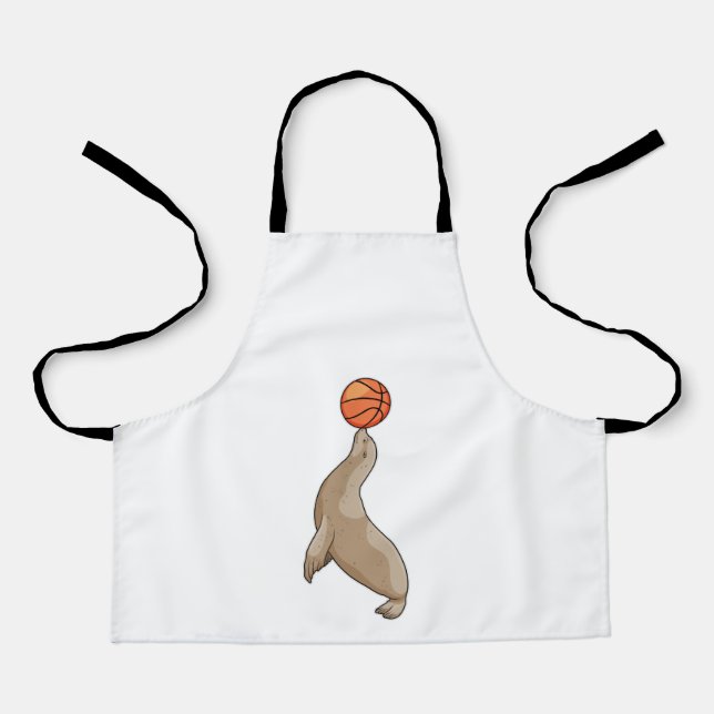 Delantal Seal with Basketball (Anverso)