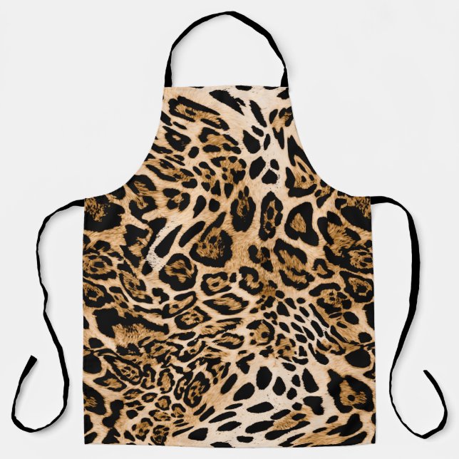 Delantal Seamless leopard texture, animal skin (Anverso)