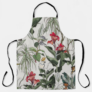 Delantal Seamless Pattern Hand Drawn Botanical Illustration